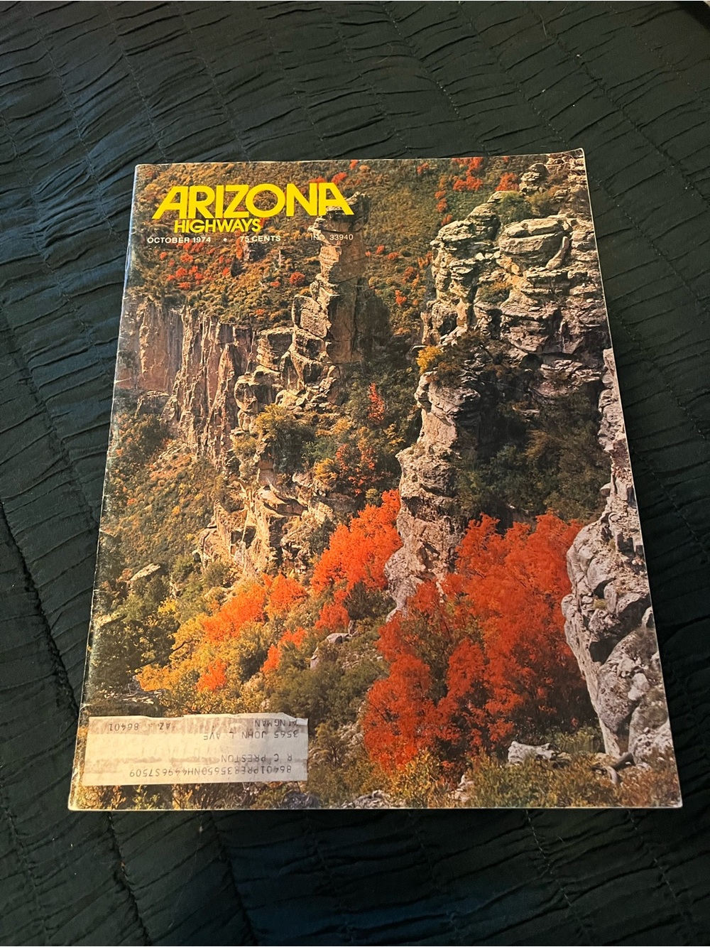 October 1974 Arizona Highways magazine